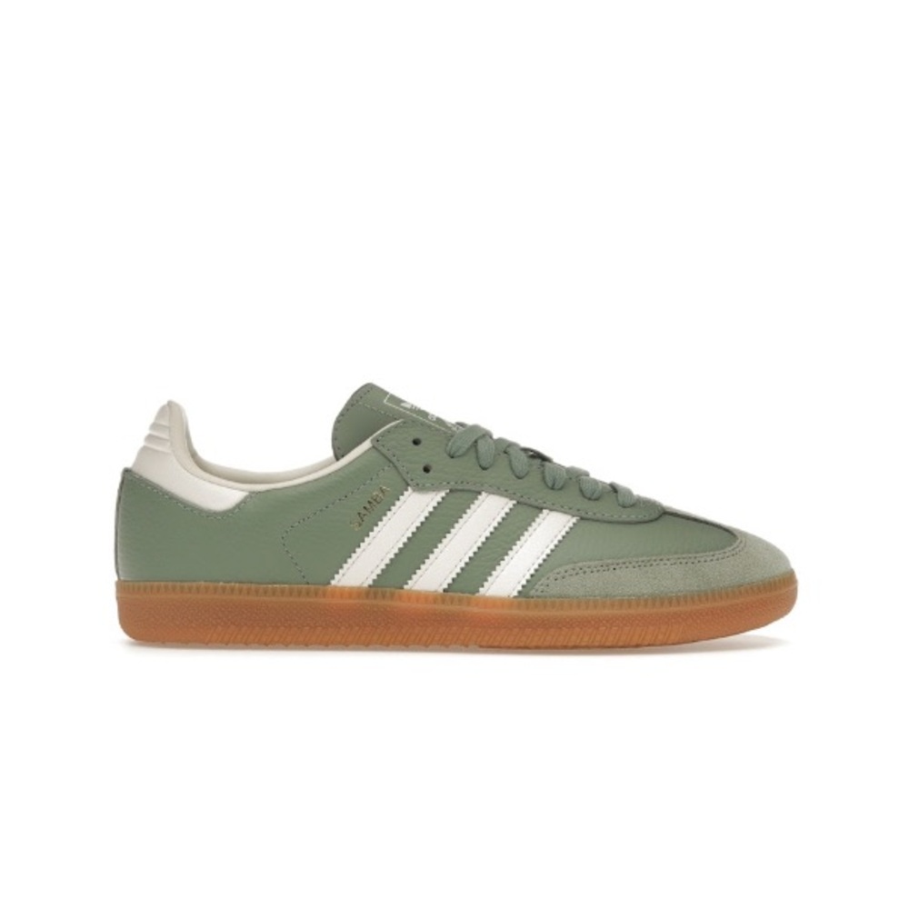 NWT Adidas Samba OG Silver Green size 8 women’s